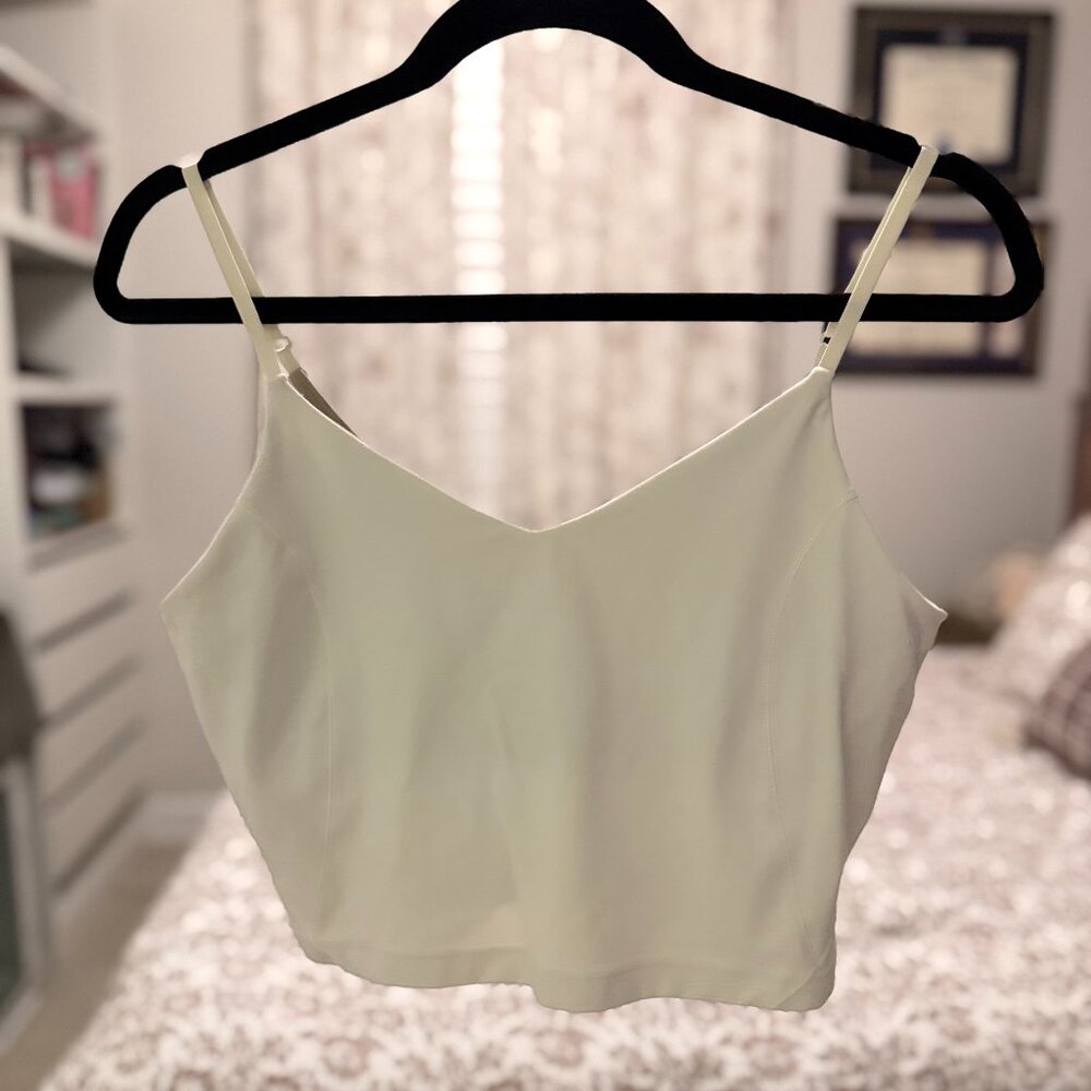 Lululemon Align V-Neck Tank Top White – Women’s Size 10 (Built-In Bra)